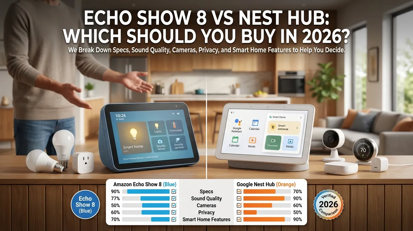 Echo Show 8 vs Nest Hub 2026