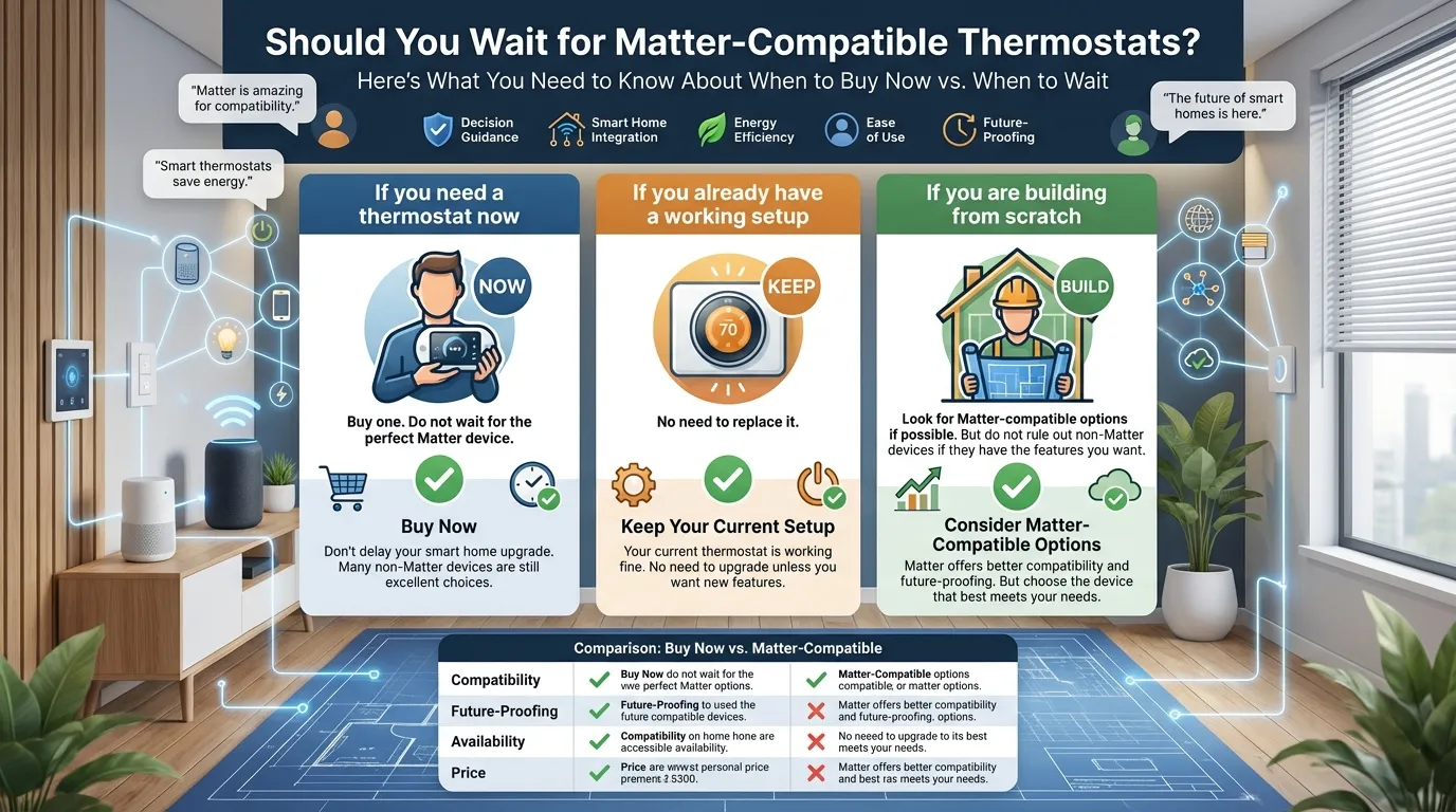 Matter-Compatible Thermostats Should web buy | Smart Home Ahead Matter-Compatible Thermostats Should web buy