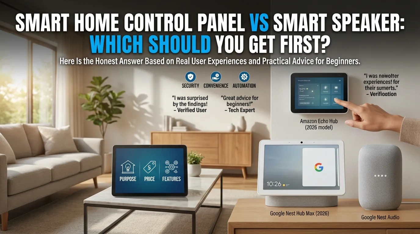 Smart Home Control Panel vs Smart Speaker 2026