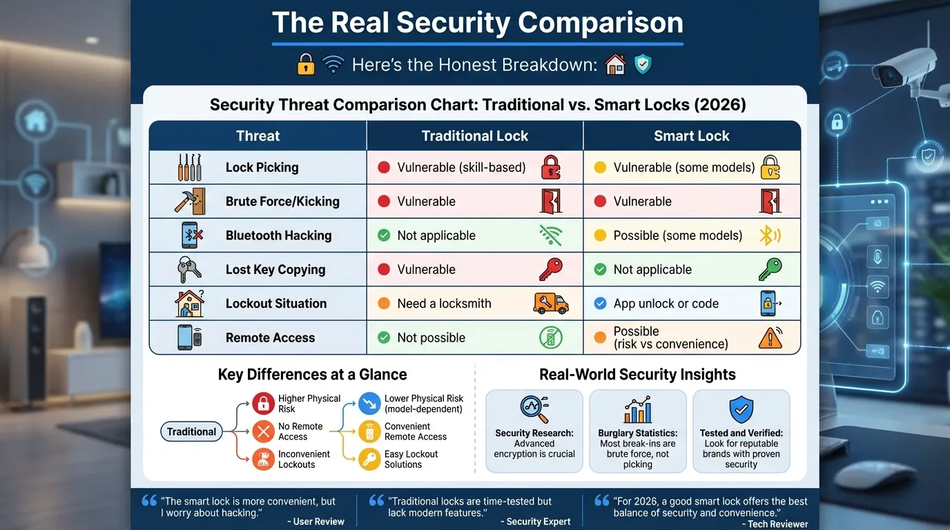 Smart Locks vs Traditional Locks Security Comparison