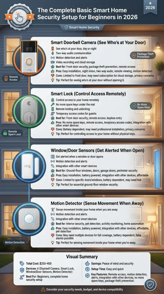 basic smart home security setup starter 2026 | Smart Home Ahead basic smart home security setup for beginners 2026