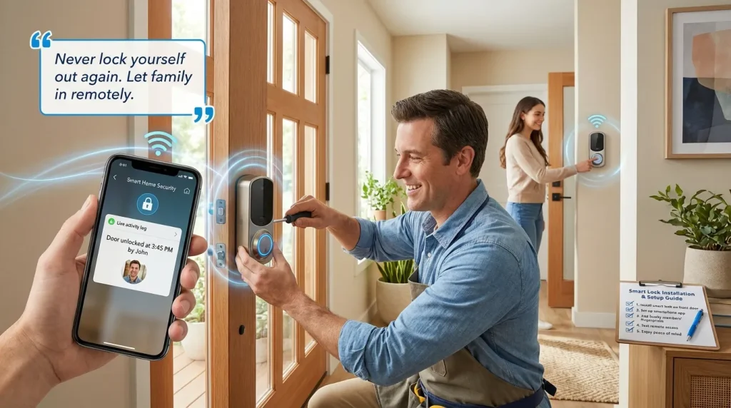 Smart lock setup