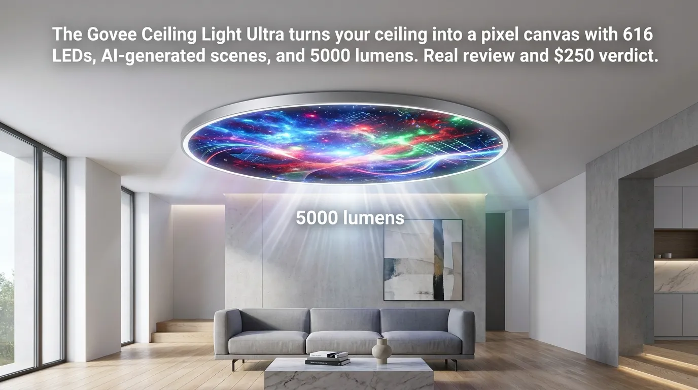 Govee Ceiling Light Ultra Review The Ceiling That Turns Into a Pixel Canvas