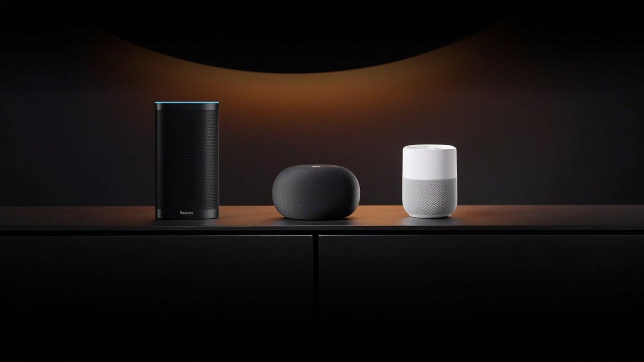 Person listening to music with immersive smart speaker experience