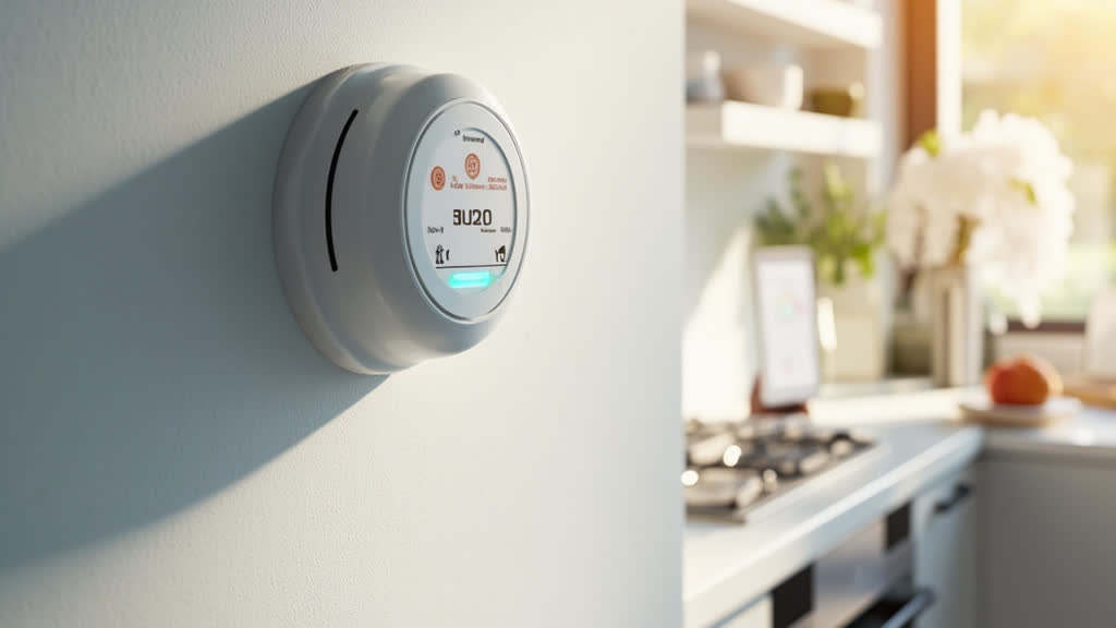 Smart carbon monoxide detector kitchen monitoring