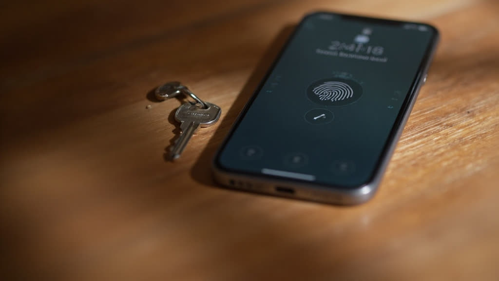 Smart home lock app fingerprint unlock